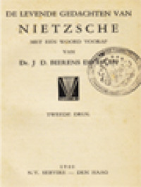 Image of De Levende Gedachten Van Nietzsche