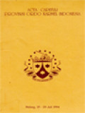 Acta Capituli Provinsi Ordo Karmel Indonesia 1994