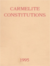 Image of Constitutions Of The Order Of The Brothers Of The Blessed Virgin Mary Of Mount Carmel (1995)