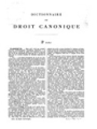 Image of Dictionnaire De Droit Canonique VII