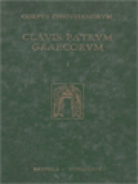 Image of Corpus Christianorum Clavis Patrum Graecorum I: Patres Antenicaeni