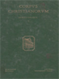 Corpus Christianorum: Maximi Confessoris Quaestiones Ad Thalassium, I. Quaestiones I-LV Una Cum Latina Interpretatione Ioannis Scotti Eriugenae Iuxta Posita