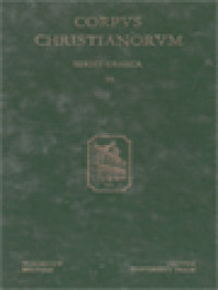 Image of Corpus Christianorum: Maximi Confessoris Opera, Quaestiones Et Dubia