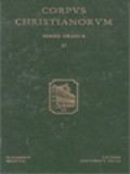 Corpus Christianorum: Hagiographica Inedita Decem