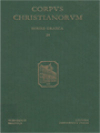 Image of Corpus Christianorum: Catena Hauniensis In Ecclesiasten, In Qua Saepe Exegesis Seruatur Dionysii Alexandrini