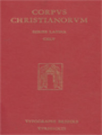 Image of Corpus Christianorum: Lathcen, Egloga Quam Scripsit Lathcen Filius Baith De Moralibus Iob Quas Gregorius Fecit