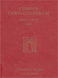 Image of Corpus Christianorum: Gregorius Magnus, Sancti Gregorii Magni - Homiliae In Hiezechihelem Prophetam