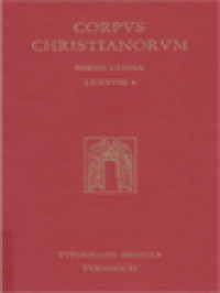 Image of Corpus Christianorum: Theodori Mopsuesteni Expositionis In Psalmos,  Iuliano Aeclanensi Interprete In Latinum Versae Quae Supersunt
