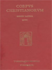 Image of Corpus Christianorum: Magni Aurelii Cassiodori Senatoris Opera, Pars I: Magni Aurelii Cassiodori, Variarum Libri XII,
De Anima