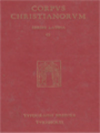 Image of Corpus Christianorum: Eusebius 'Gallicanus', Collectio Homiliarum