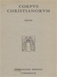 Image of Corpus Christianorum: Initia Patrum Latinorum, Collegit Ordinavitque