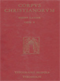 Corpus Christianorum: Bedae Venerabilis Opera, Pars II, 2 A: Opera Exegetica, De Tabernaculo De Templo In Ezram Et Neemiam