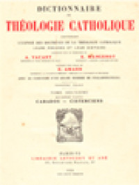 Image of Dictionnaire De Théologie Catholique: Contenant L'exposé Des Doctrines De La Théologie Catholique, Leurs Preuves Et Leur Histoire II.2. (Cabados - Cisterciens)