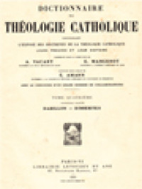 Image of Dictionnaire De Théologie Catholique: Contenant L'exposé Des Doctrines De La Théologie Catholique, Leurs Preuves Et Leur Histoire IV.1. (Dabillon - Dimœrites)