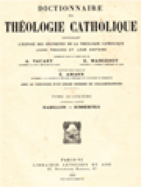 Image of Dictionnaire De Théologie Catholique: Contenant L'exposé Des Doctrines De La Théologie Catholique, Leurs Preuves Et Leur Histoire X.1. (Maronite - Messe)
