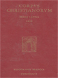 Image of Corpus Christianorum: Gregorii Iliberritani Faustinus Luciferianus, Gregorii, Iliberritani, Epsicopi