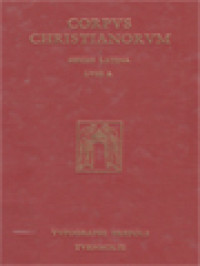 Image of Corpus Christianorum: Anonymi Contra Philosophos