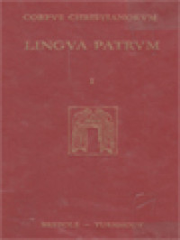 Image of Corpus Christianorum, Lingua Patrum I: Bibliographie Signaletique Du Latin Des Chretiens