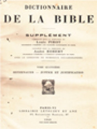 Image of Dictionnaire De La Bible - Supplément 4: Hetzenauer - Justice Et Justification