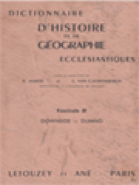 Image of Dictionnaire D'Histoire Et De Géographie Ecclésiastiques 81: Downside - Dumno