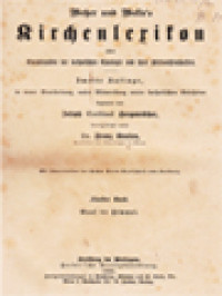 Image of Wetzer Und Welte's Kirchenlexikon Oder Encyklopädie Der Katholischen Theologie Und Ihrer Hülfswissenschaften V: Gaal Bis Himmel