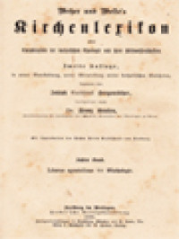 Image of Wetzer Und Welte's Kirchenlexikon Oder Encyklopädie Der Katholischen Theologie Und Ihrer Hülfswissenschaften VIII: Literae Apostolicae Bis Mythologie