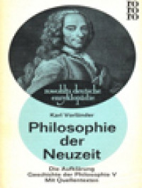 Image of Philosophie Der Neuzeit: Die Aufklärung Geschichte Der Philosophie V. Mit Quellentexten