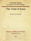 The Trial Of Jesus / Ernst Bammel (Edited)