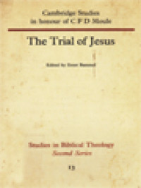 Image of The Trial Of Jesus / Ernst Bammel (Edited)