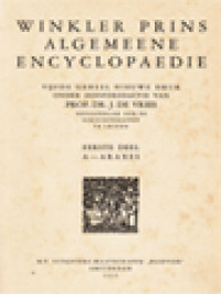 Image of Winkler Prins Algemeene Encyclopaedie I: A - Araxes