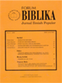 Image of Forum Biblika: Penelitian Retorik, Puisi Dan Retorika Ibrani, Surat Galatia: Sebuah Retorika, Bahasa Retorik Dan Penerjemahan Alkitab, Analisis Naratif: Apa Dan Bagaimana