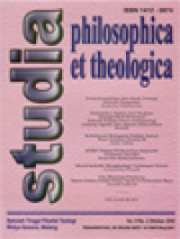 Image of Studia Philosophica Et Theologica: Poskolonialisme Dan Studi Teologi Sebuah Pengantar, Dialektika Agama Dan Budaya: Mungkinkah Bertemu? Sebuah Kajian Sosio-Antropologi Tentang Agama Dan Agama Masyarakat, Kebebasan Beragama Dalam Ajaran Paus Yohanes Paulus II, KDRT Dalam Perkawinan Kanonik Tinjauan Yuridis, Moral Katolik Menghadapi Tantangan Jaman, Dia Memang Istimewa Maria Dalam Kitab-Kitab Apokrit Perjanjian Baru