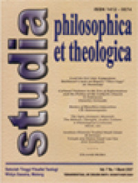 Image of Studia Philosophica Et Theologica: Lead Us Not Into Tempation: Balthasar's Note On Hegel's 