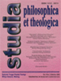 Studia Philosophica Et Theologica: Merekayasa Generasi Penerus (147-158)