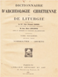 Image of Dictionnaire D'archéologie Chrétienne Et De Liturgie XII.2: Noirmoutier - Orvieto