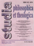 Studia Philosophica Et Theologica: Misi Gereja Dalam Konteks Asia (162-166)