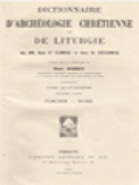 Image of Dictionnaire D'archéologie Chrétienne Et De Liturgie XIV.2: Portier - Romae