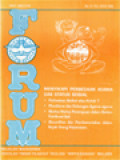 Forum Filsafat: Pluralisme Dan Hubungan Agama-Agama Meretas Alternatif Dengan Pernyataan Baru, Sketsa Status Perempuan Dalam Sistem Patrineal Bali, Absurditas Dan Pemberontakan Dalam Sajak Orang Kepanasan, Dari 