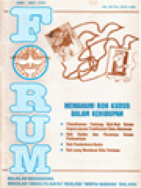 Image of Forum Filsafat: Pemahaman Tentang Roh-Roh Dalam Kepercayaan Tradisional Suku Benawas, Roh Kudus Dan Allah Tri Tunggal Dalam Injil Yohanes, Roh Kudus Dan Perannya Dalam Perkawinan, Roh Pembaharu Dunia, Roh Yang Membuat Kita Tertawa