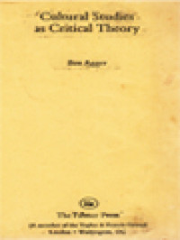 Image of Cultural Studies As Critical Theory
