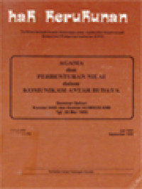 Image of Agama Dan Perbenturan Nilai Dalam Komunikasi Antar Budaya