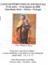 Image of Curso De Promotores De Justiça E Paz: 31 De Julho - 15 De Agosto De 2006 Casa Beato Nuño - Fátima - Portugal