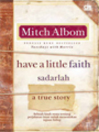 Image of Have A Little Faith (Sadarlah)