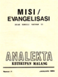Image of Misi/Evangelisasi Sejak Konsili Vatikan II