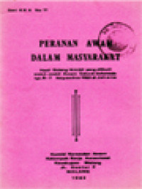 Image of Peranan Awam Dalam Masyarakat: Hasil Sidang MAWI Yang Diikuti Wakil-Wakil Awam Seluruh Indonesia Tgl. 6-7 Nopember 1983 Di Jakarta