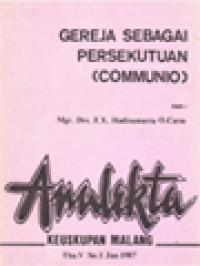 Image of Gereja Sebagai Persekutuan Hidup (Communio)
