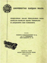 Image of Penjelidikan Dalam Pengukuran Nada Gamelan-Gamelan Djawa Terkemuka Di Jogjakarta Dan Surakarta
