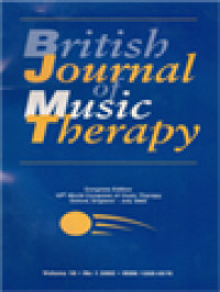 Image of British Journal Of Music Therapy: Congress Edition 10th World Congress Of Music Therapy Oxford, England - July 2002