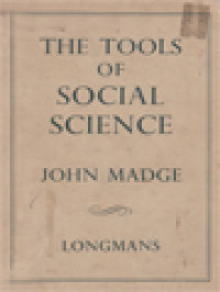 Image of The Tools Of Social Science