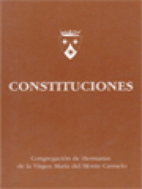 Image of Constituciones: Congregación De Hermana De La Virgen María Del Monte Carmelo